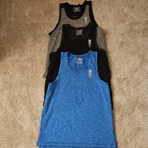 Wave Men's Tank Tops - Blue, Black, Gray